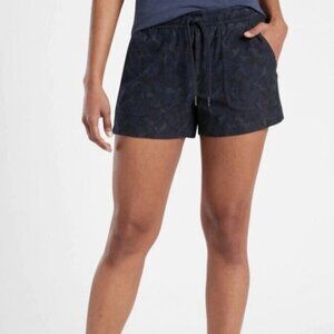 Athleta Farallon Blue/Black Camo shorts